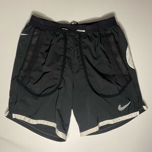 Small Nike Flex Stride Wild Run Black Shorts Men Swoosh